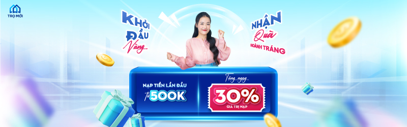 Tặng 30% cho chủ trọ mới nạp 500k