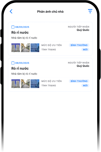 Báo cáo sự cố dễ dàng
