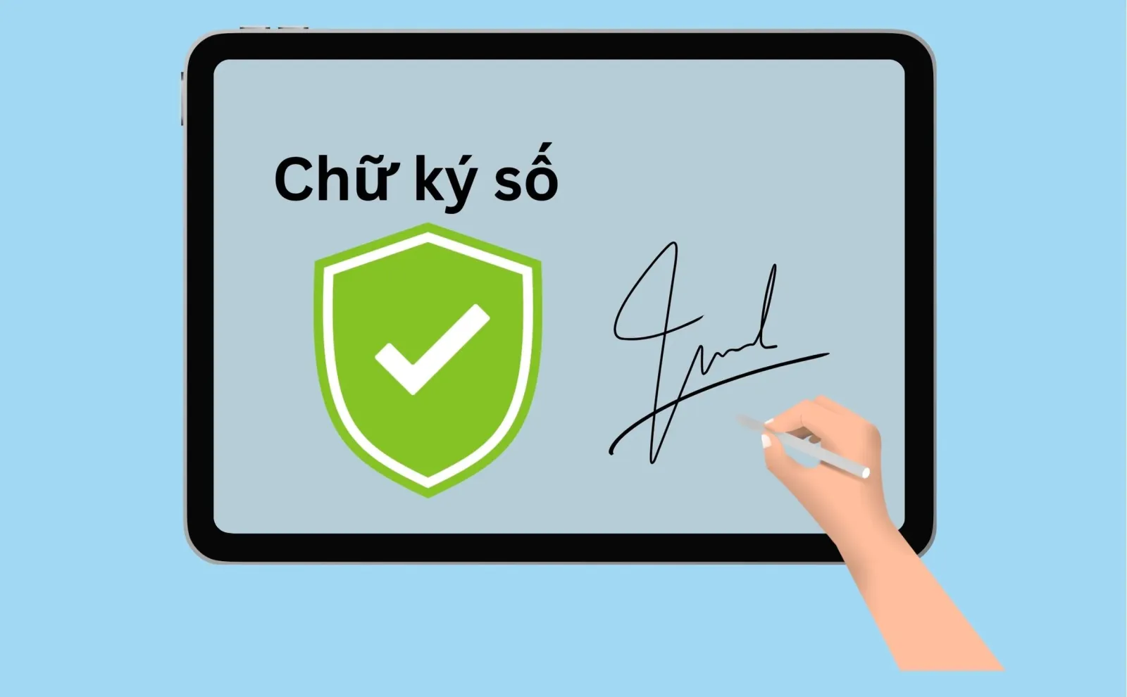 Chữ ký số giúp xác nhận người ký và bảo vệ tính toàn vẹn dữ liệu