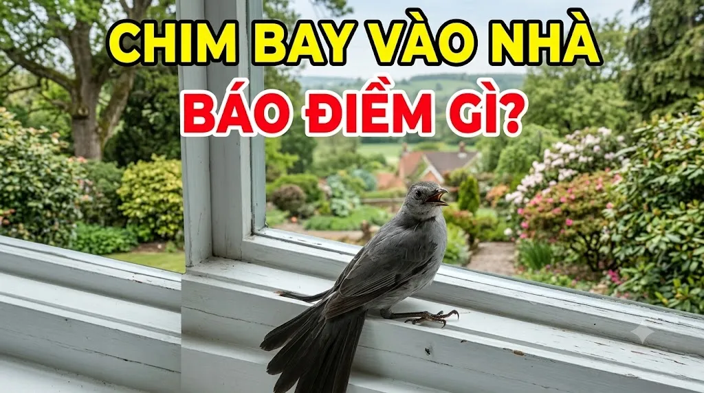 Có nên tin vào điềm báo khi chim bay vào nhà?