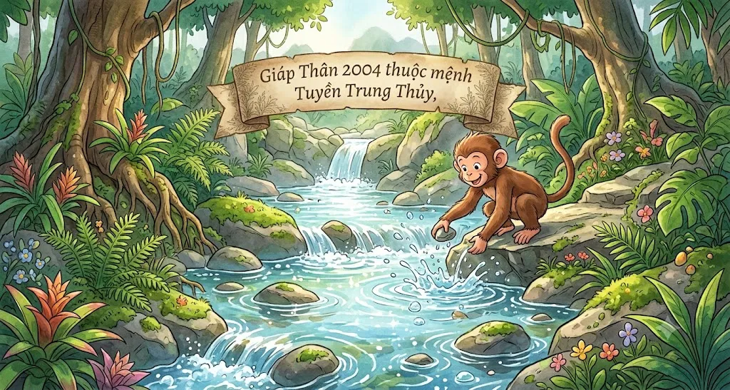 "Gi&aacute;p Th&acirc;n 2004 thuộc mệnh Tuyền Trung Thủy,