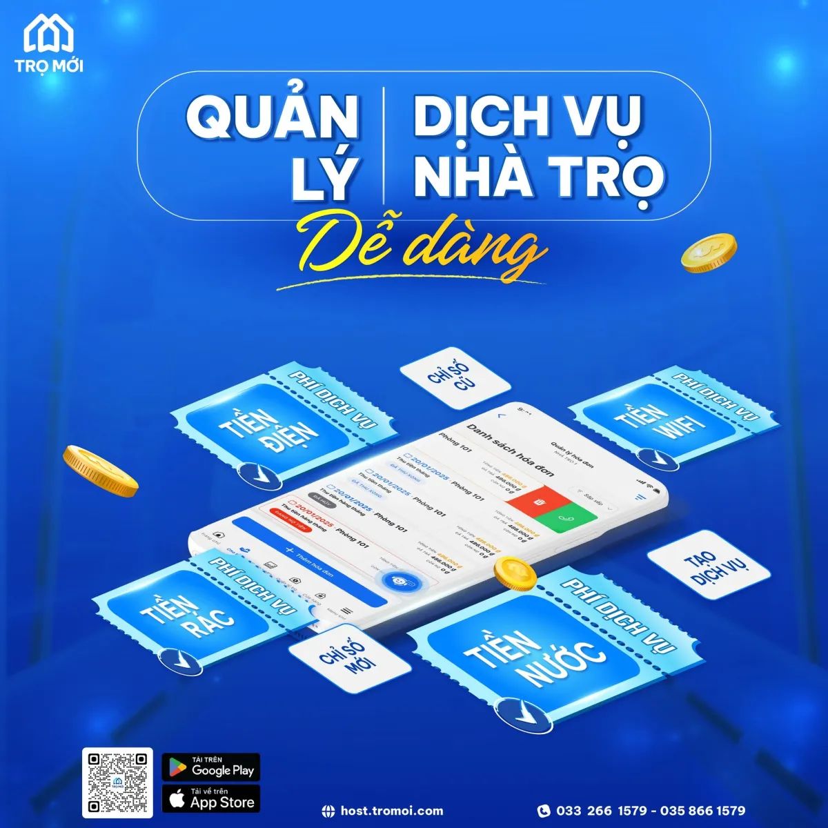 Phần mềm quản l&yacute; nh&agrave; trọ gi&uacute;p chủ trọ quản l&yacute; linh hoạt mọi l&uacute;c mọi nơi