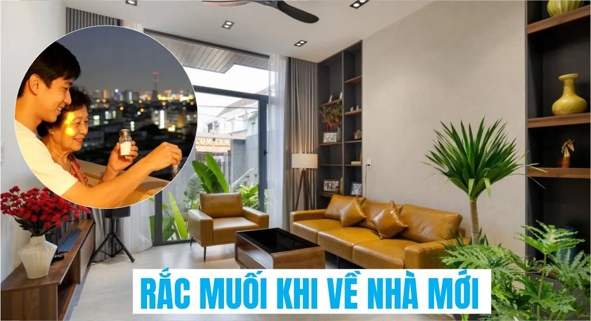 Rắc muối khi về nh&agrave; mới