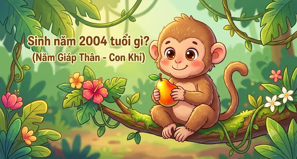 Sinh năm 2004 tuổi con gì, hợp với tuổi nào?