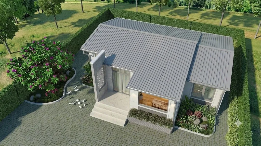 Xây nhà cấp 4 khoảng 150 triệu ở nông thôn mái tôn