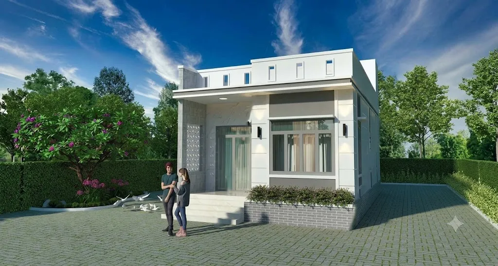 Xây nhà cấp 4 khoảng 150 triệu ở nông thôn: Mẫu vs Chi Phí