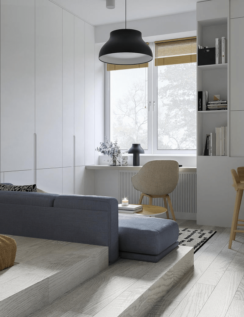 căn hộ studio 25m2 đẹp