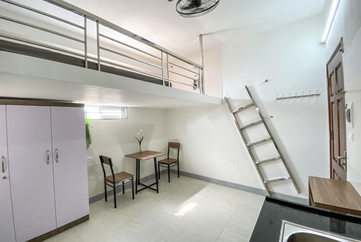 mẫu phòng trọ có gác lửng đẹp