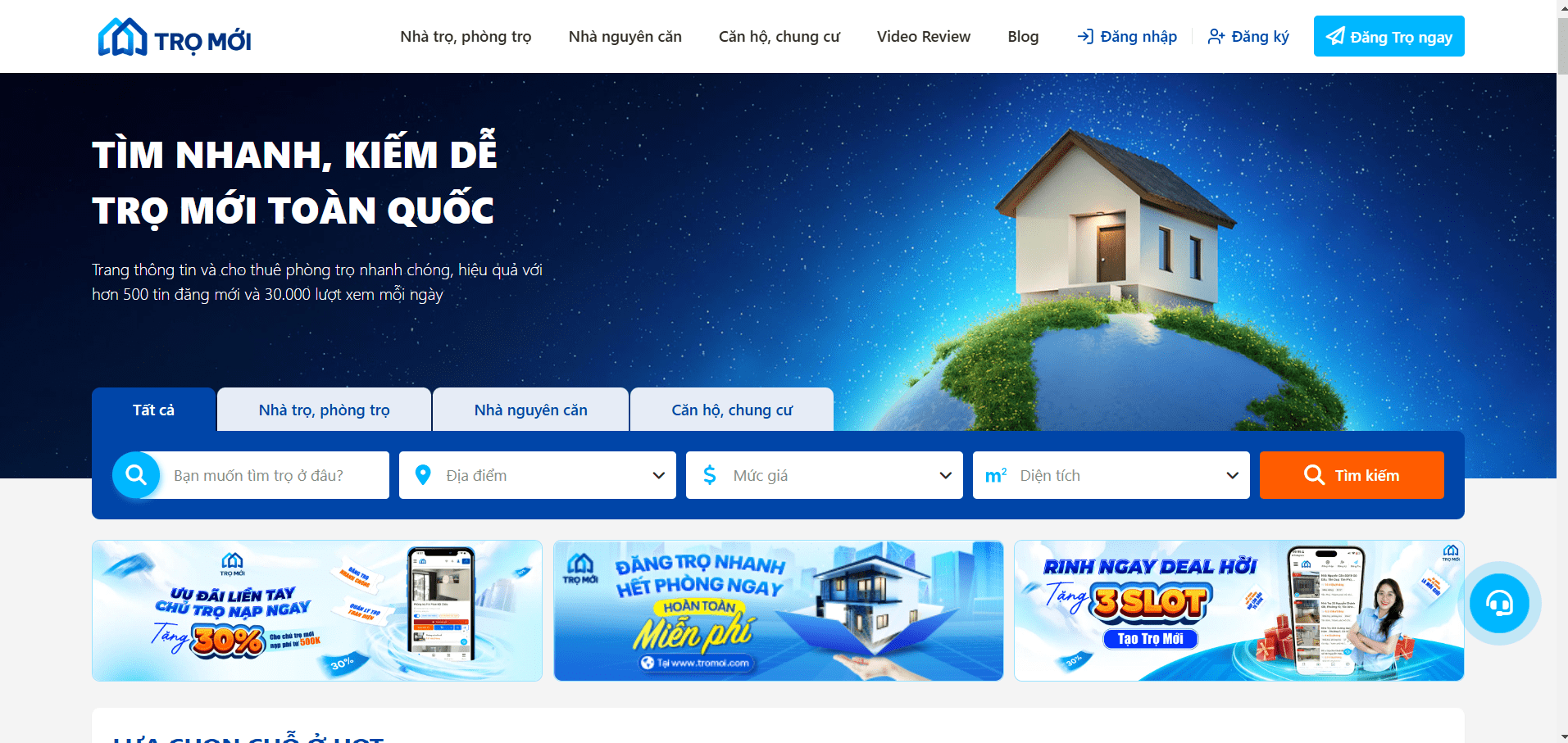 các trang web tìm phòng trọ uy tín tphcm