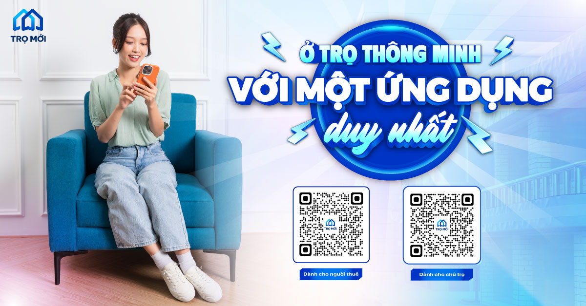 Ở trọ thông minh với một ứng dụng duy nhất - Trọ Mới