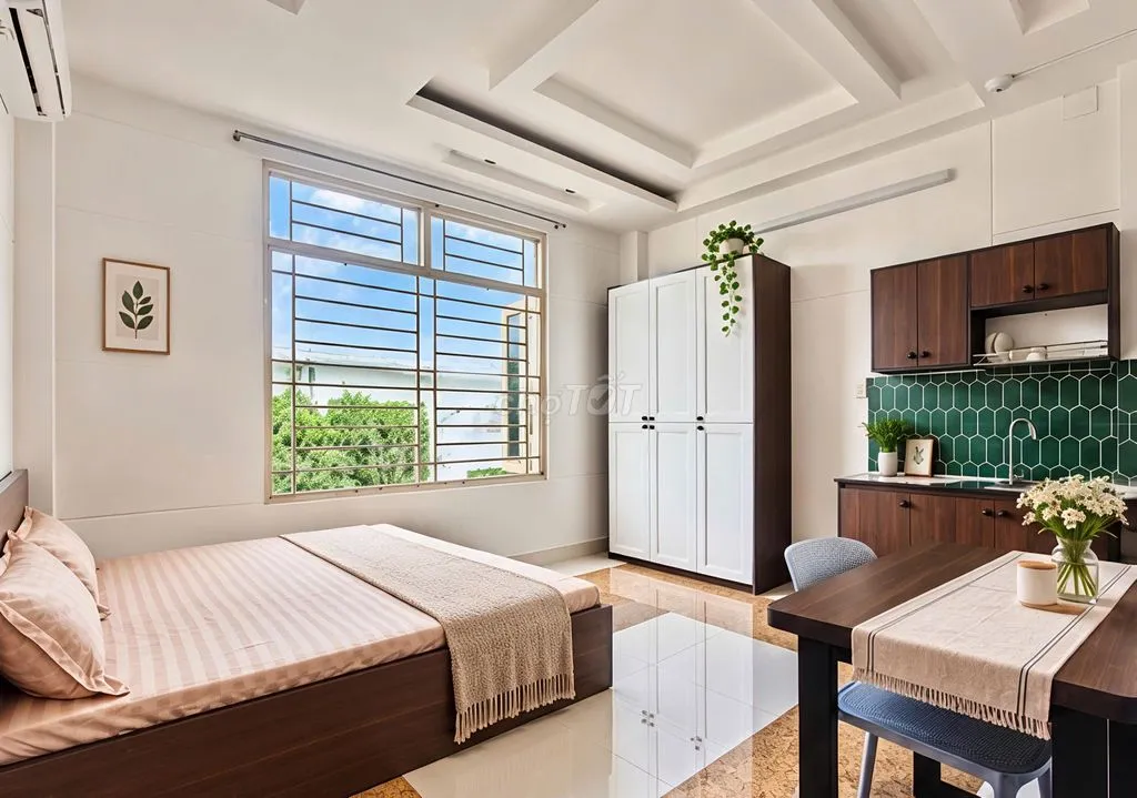 [205/41/34 PHẠM VĂN CHIÊU] CH 1PN FULL NỘI THẤT, BAN CÔNG RIÊNG