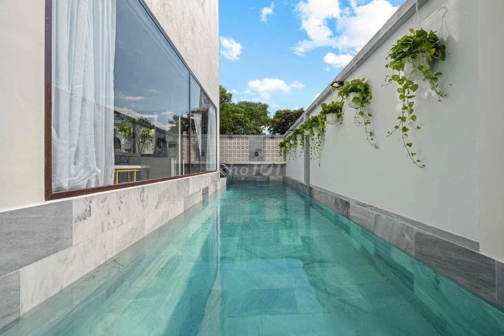 Cho thuê villa 4PN có hồ bơi gần bãi tắm Tân Trà đường Kim Đồng