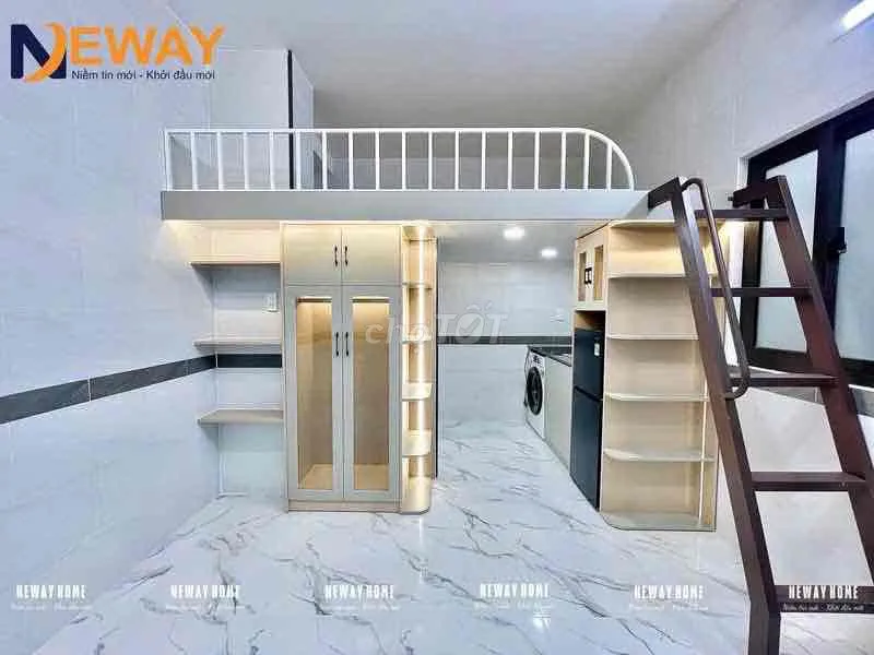 KHAI TRƯƠNG PHÒNG CÓ GÁC FULL NỘI THẤT NGAY TÂN BÌNH TRƯỜNG CHINH