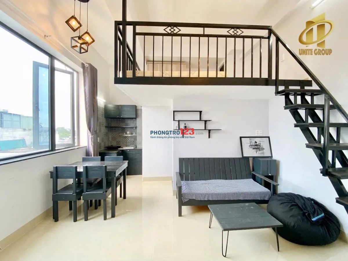Cho thuê căn hộ dịch vụ duplex 40m2 ở tân quy q7 gần tdtu ufm nttu rmit lotte mart