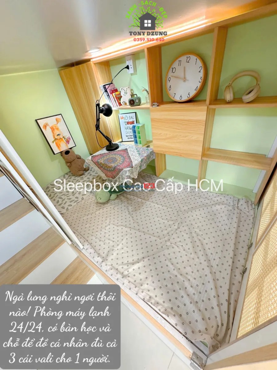 ⭐NEW SLEEPBOX CAO CẤP QUẬN 12 – CHO SINH VIÊN & NGƯỜI ĐI LÀM⭐GẦN CÔNG VIÊN PHẦN MỀM QUANG TRUNG