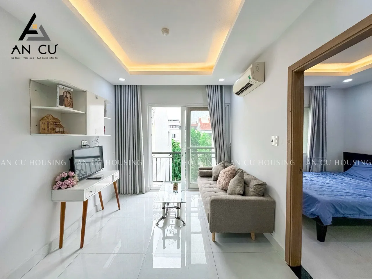 CHO THUÊ CĂN HỘ 1 PHÒNG NGỦ BAN CÔNG RỘNG RÃI FULL NỘI THẤT TẠI QUẬN 7