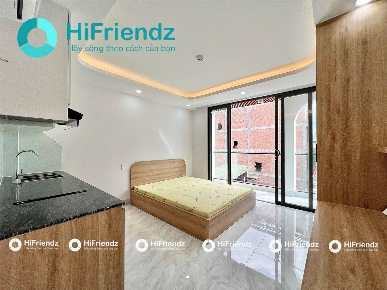 CĂN HỘ STUDIO BANCONG FULL NỘI THẤT MỚI 100% NGAY DƯƠNG QUÃNG HÀM