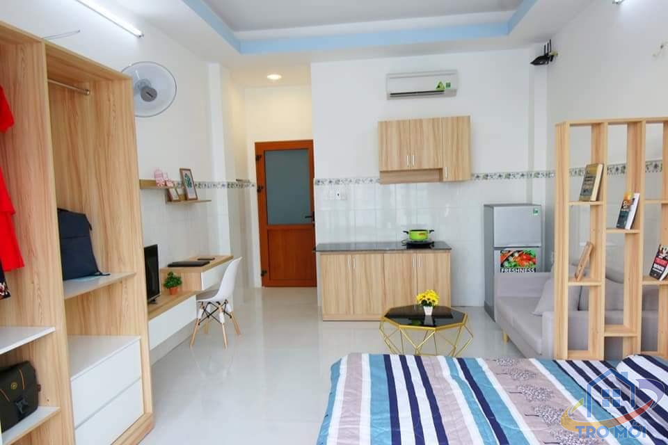 cho thuê căn hộ tại Ba Vân,studio đầy đủ tiện nghi,chỉ việc vào ở