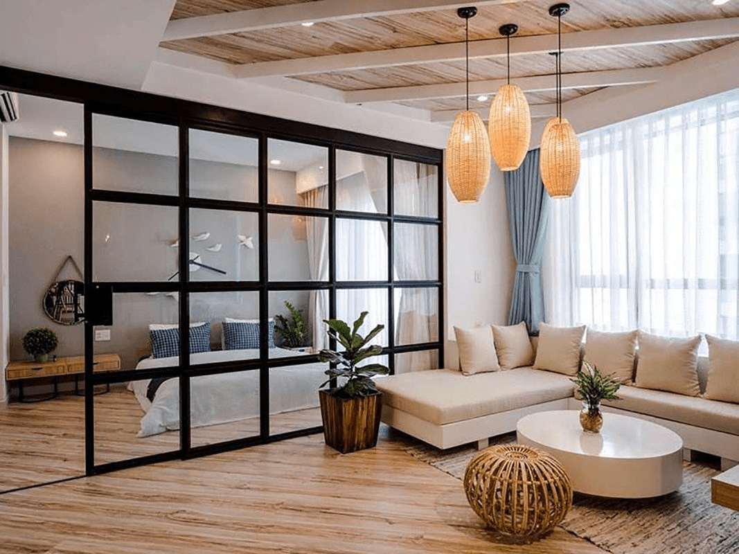 thiết kế căn hộ studio 25m2