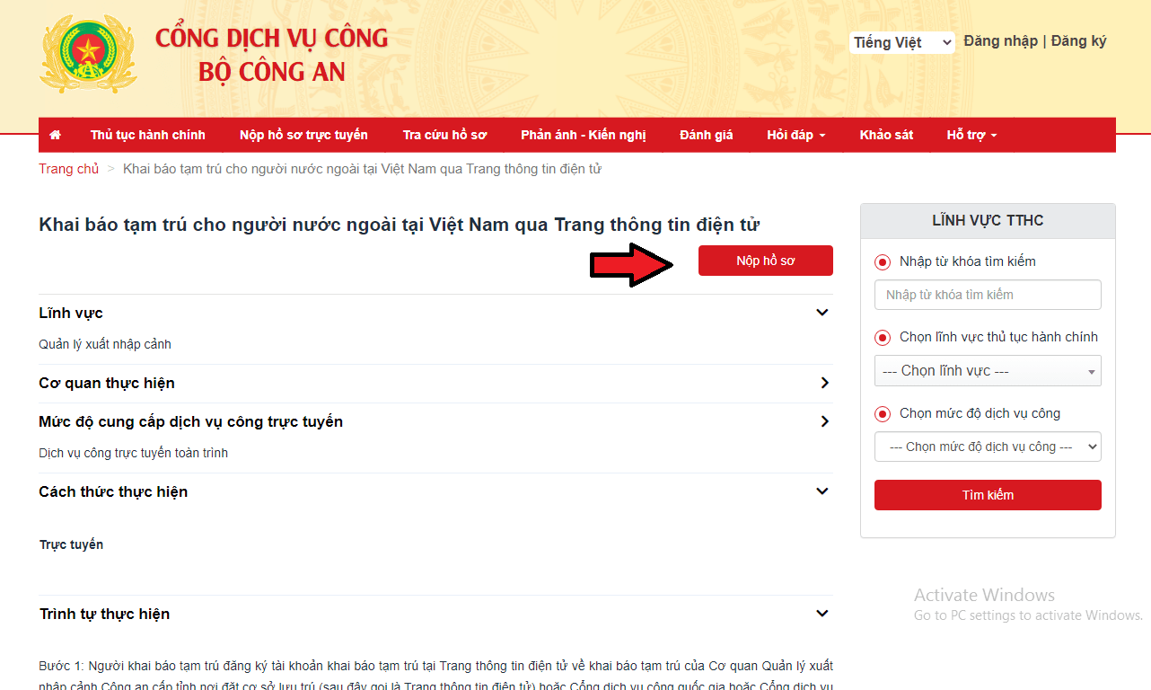 đăng ký tạm trú cho người nước ngoài thuê nhà