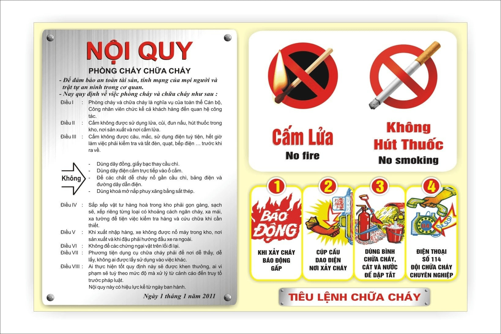 bản nội quy ở phòng trọ