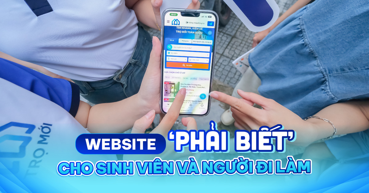 Trải nghiệm tìm trọ thông minh cùng Trọ Mới - Website 