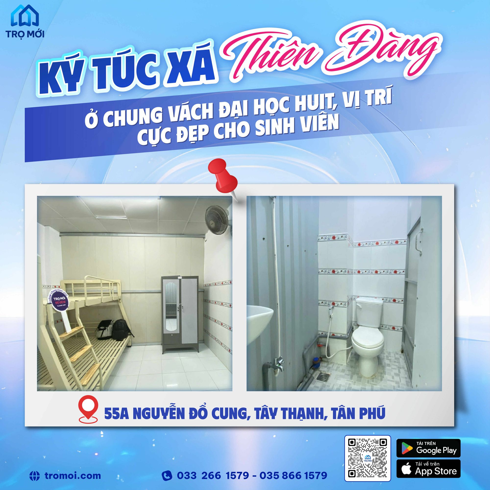 Kí Túc Xá Thiên Đàng - ngay sát bên trường HUIT